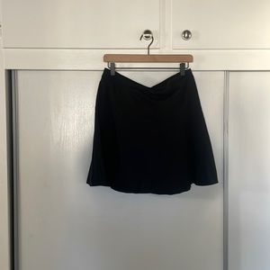 Black banana republic mini circle skirt